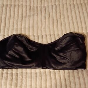 Victoria's Secret Black Satin Bandeau
